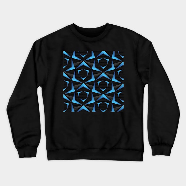 Mix blue black T-shirt Crewneck Sweatshirt by luzera